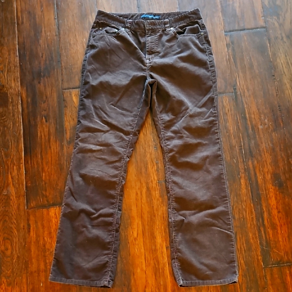 Calvin Klein Brown Straight Leg Cordoroy Jeans Sz 12